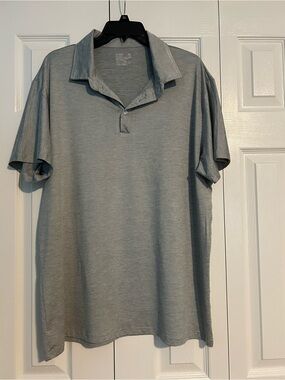 Men's Grey Polo Shirt - Classic Short Sleeve